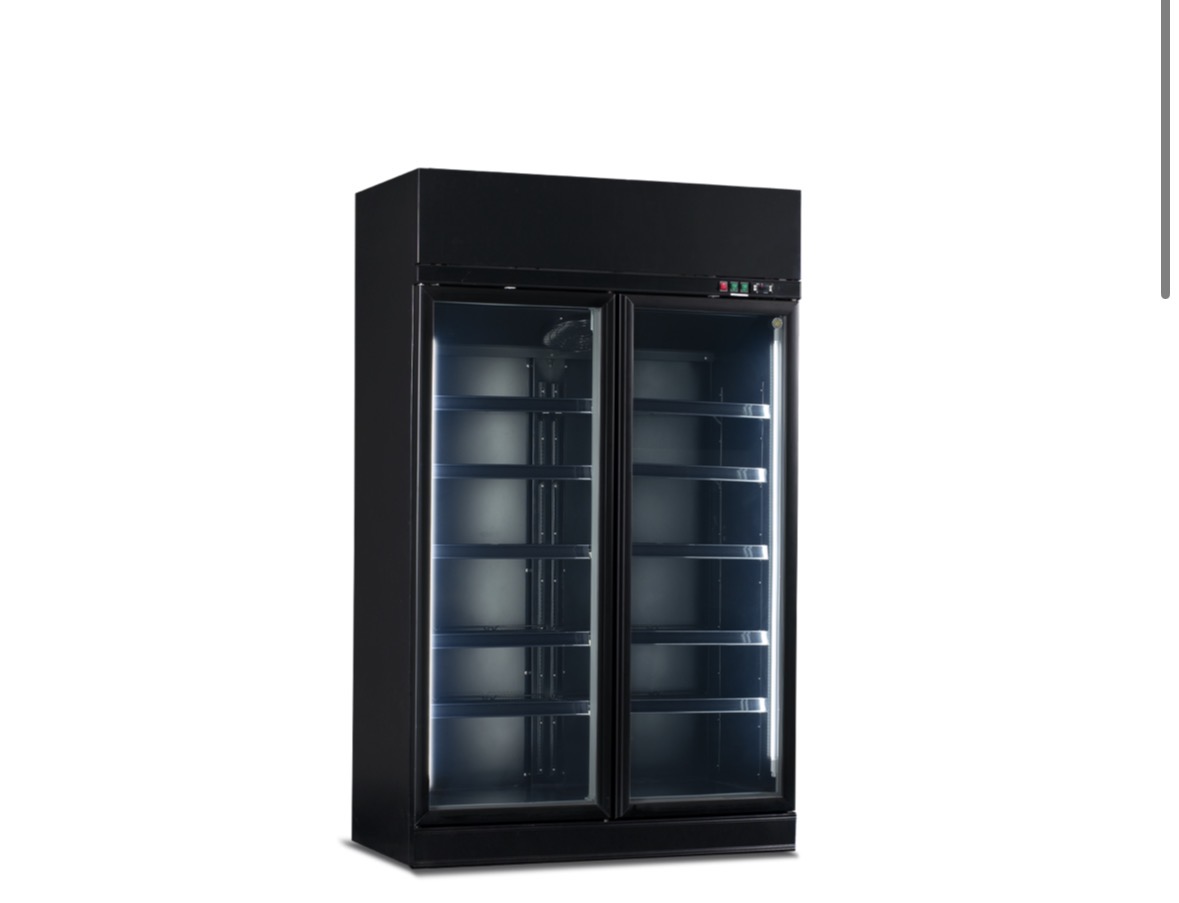 Armoire réfrigérée 2 portes vitrées — froid positif vertical