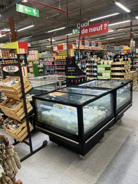 Îlot de congélation CAGIFRAIS installé en grande distribution